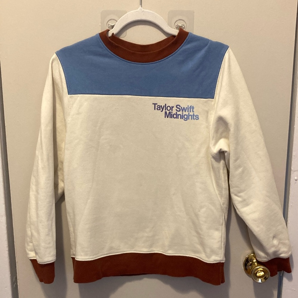 Taylor Swift Official Midnights Colorblock Crewneck Sweatshirt